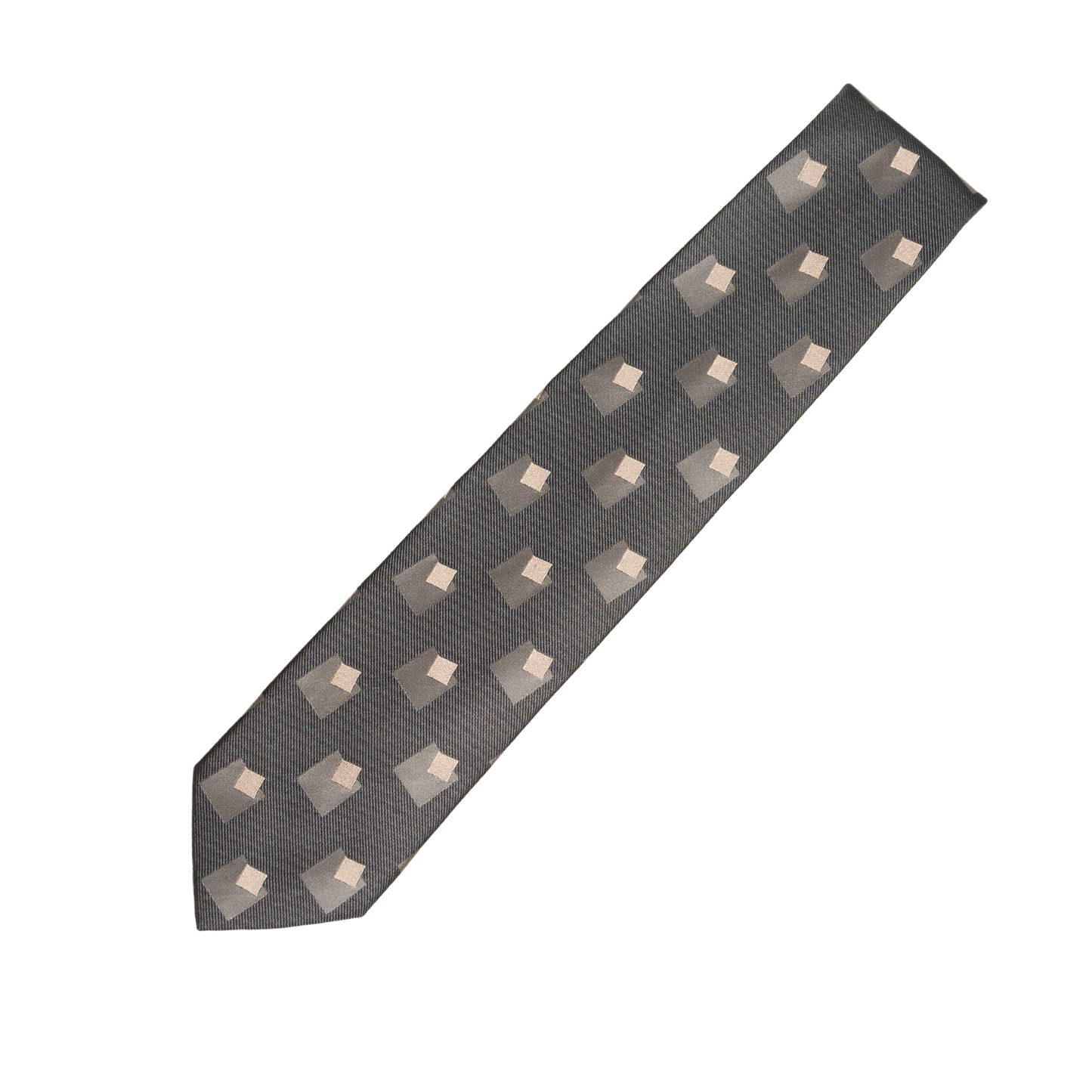 Holliday & Brown | Square Pattern Tie Grey FG957 5