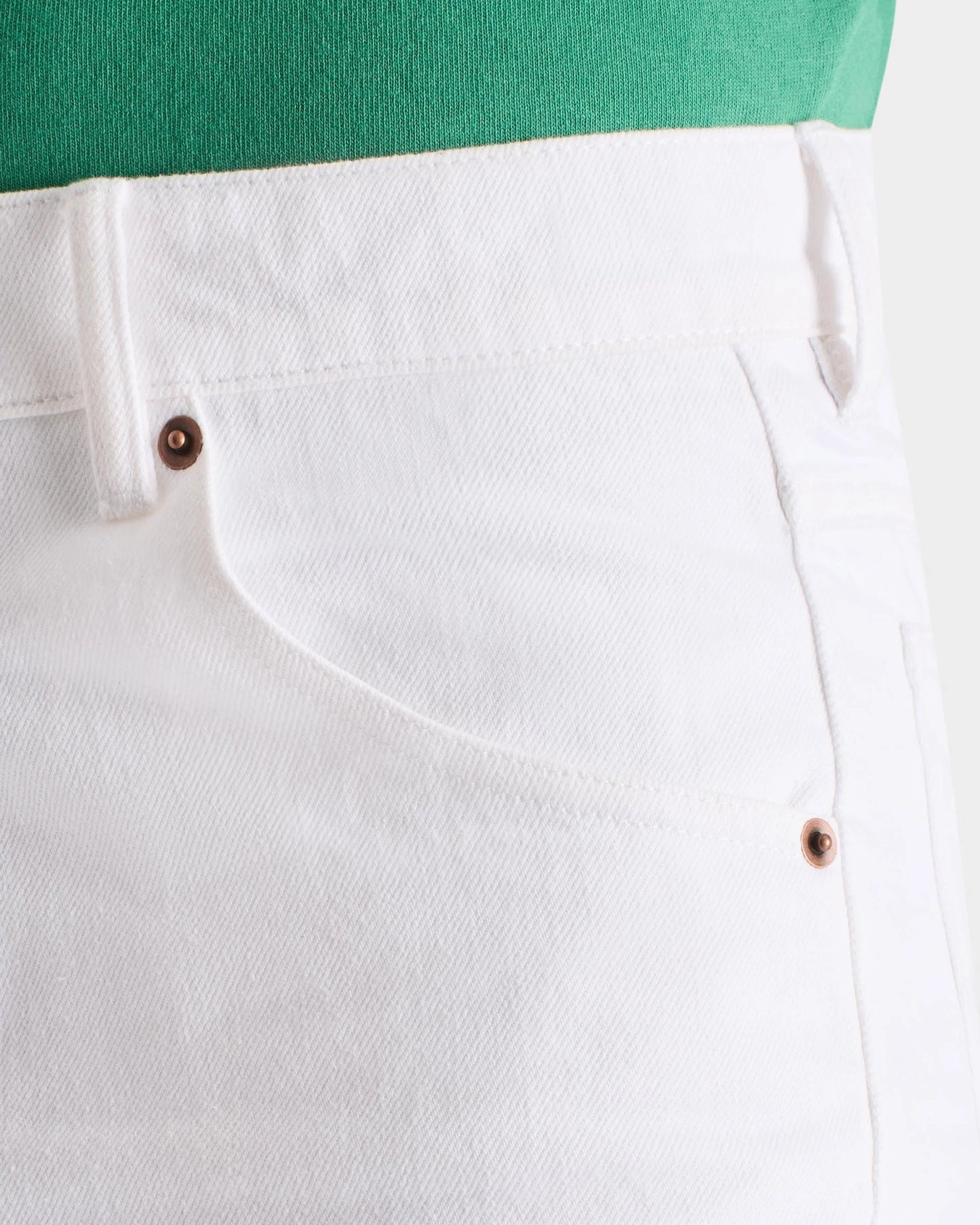Husbands Paris | Flared High Waisted Jeans In Denim White