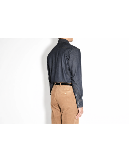 Husbands Paris | Selvedge Denim Indigo Western Shirt