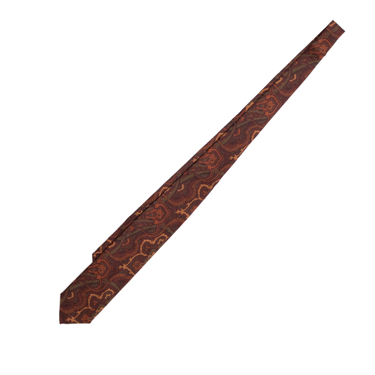 Holliday &amp; Brown | Square Geometric Tie Rust E25214
