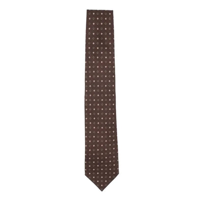 Holliday & Brown | Tiny Floral Tie In Brown J6712 4