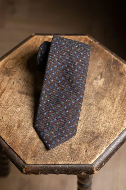 Holliday &amp; Brown | Tie Wool Brown Tear Drop JC039 2