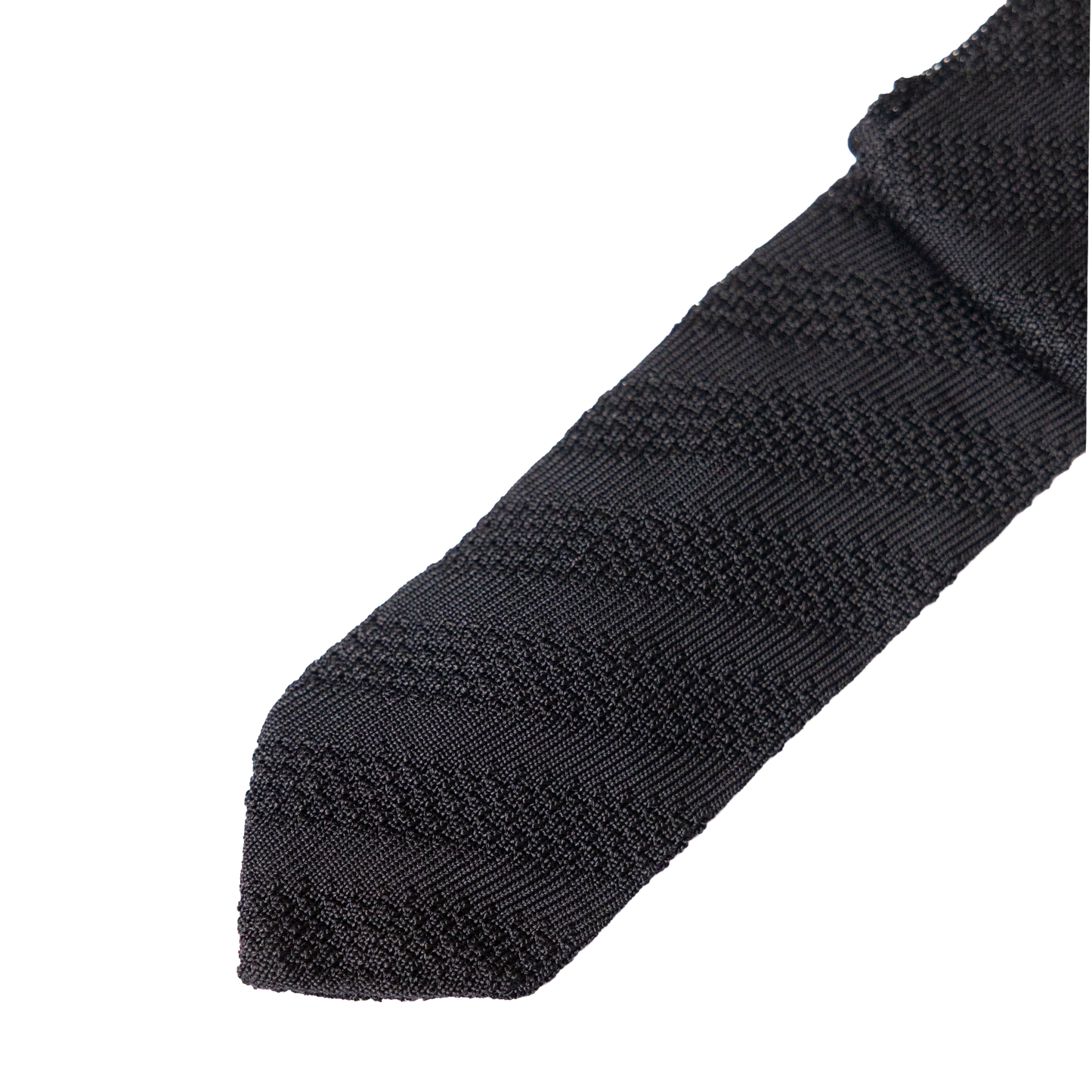 Seven Fold | Knit Tie Black