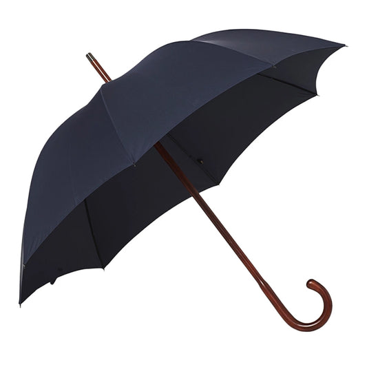 Fox Umbrella | Polished Cherry Wood Solid Navy