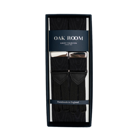 Albert Thurston | Moire Black Braces