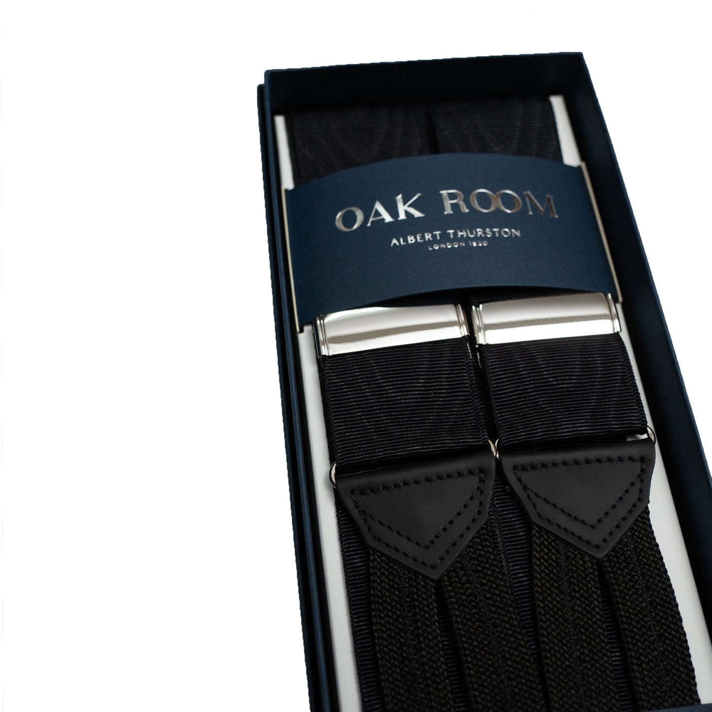 Albert Thurston | Moire Black Braces