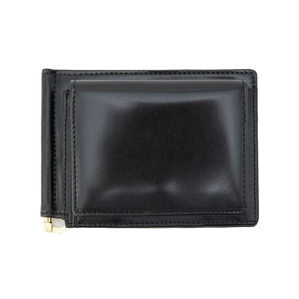 Glenroyal | Money Clip With Coin Pocket Black Cordovan