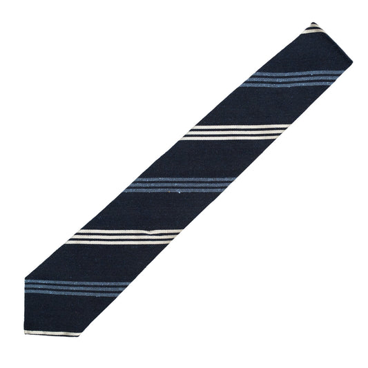 Holliday & Brown | Navy Twin Stripes Tie N8779 1