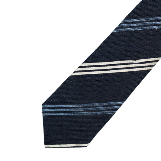 Holliday & Brown | Navy Twin Stripes Tie N8779 1