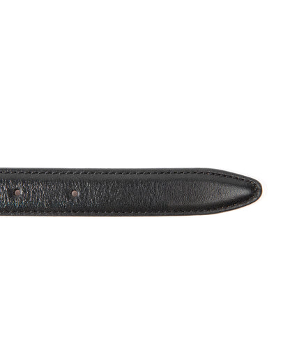 Husbands Paris | Thin Belt in Italian Nappa Calfskin Black