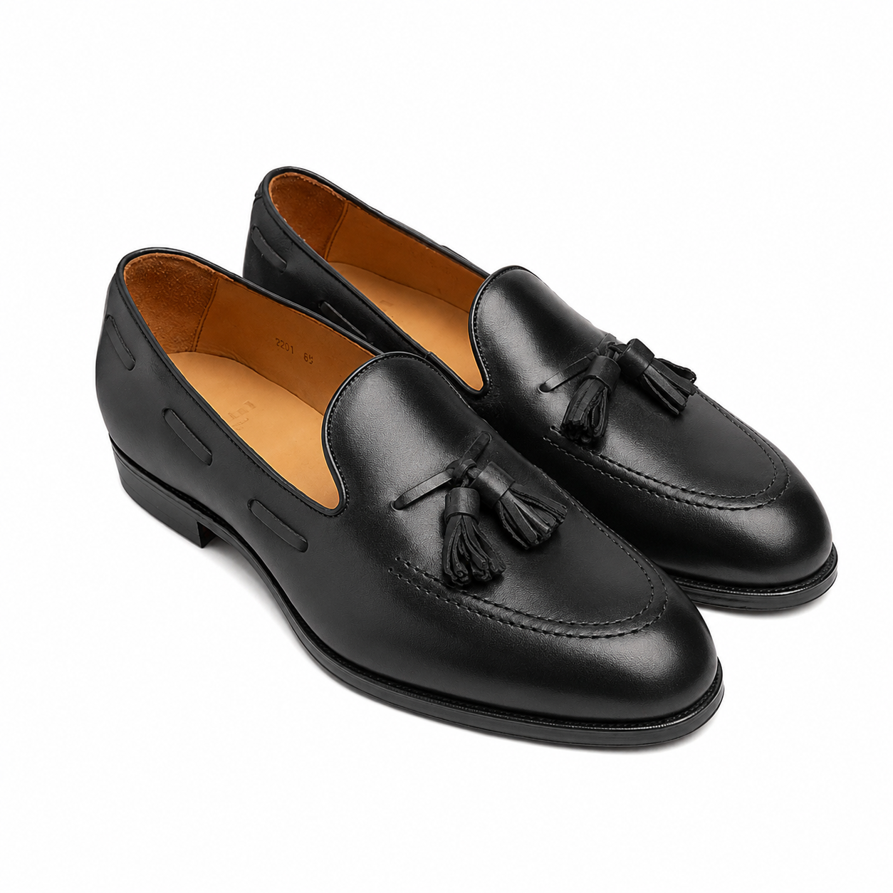 Oriental Shoemaker | Phillip Tassel Loafer Black Calf