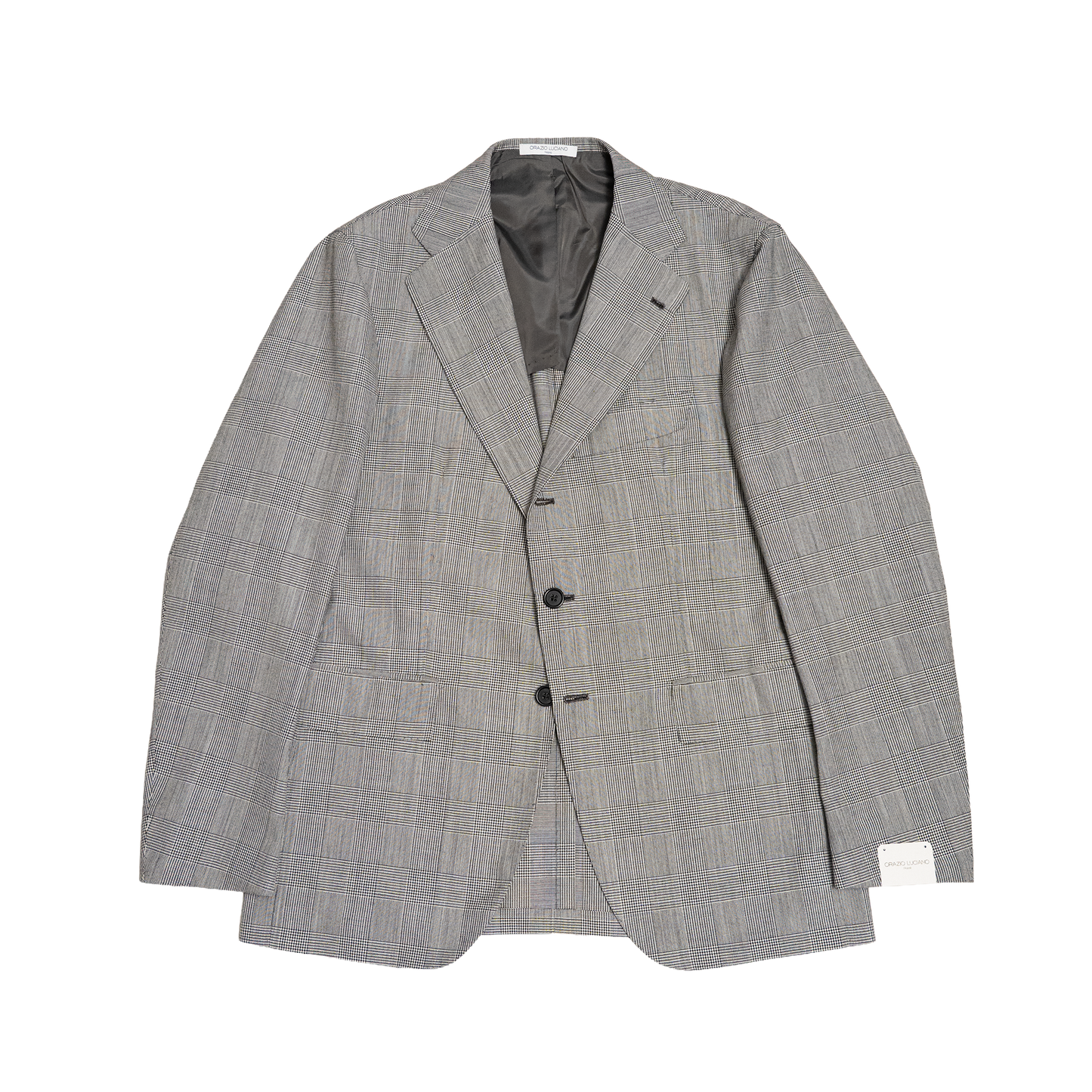 Orazio Luciano | Single Breasted Suit Black & White POW