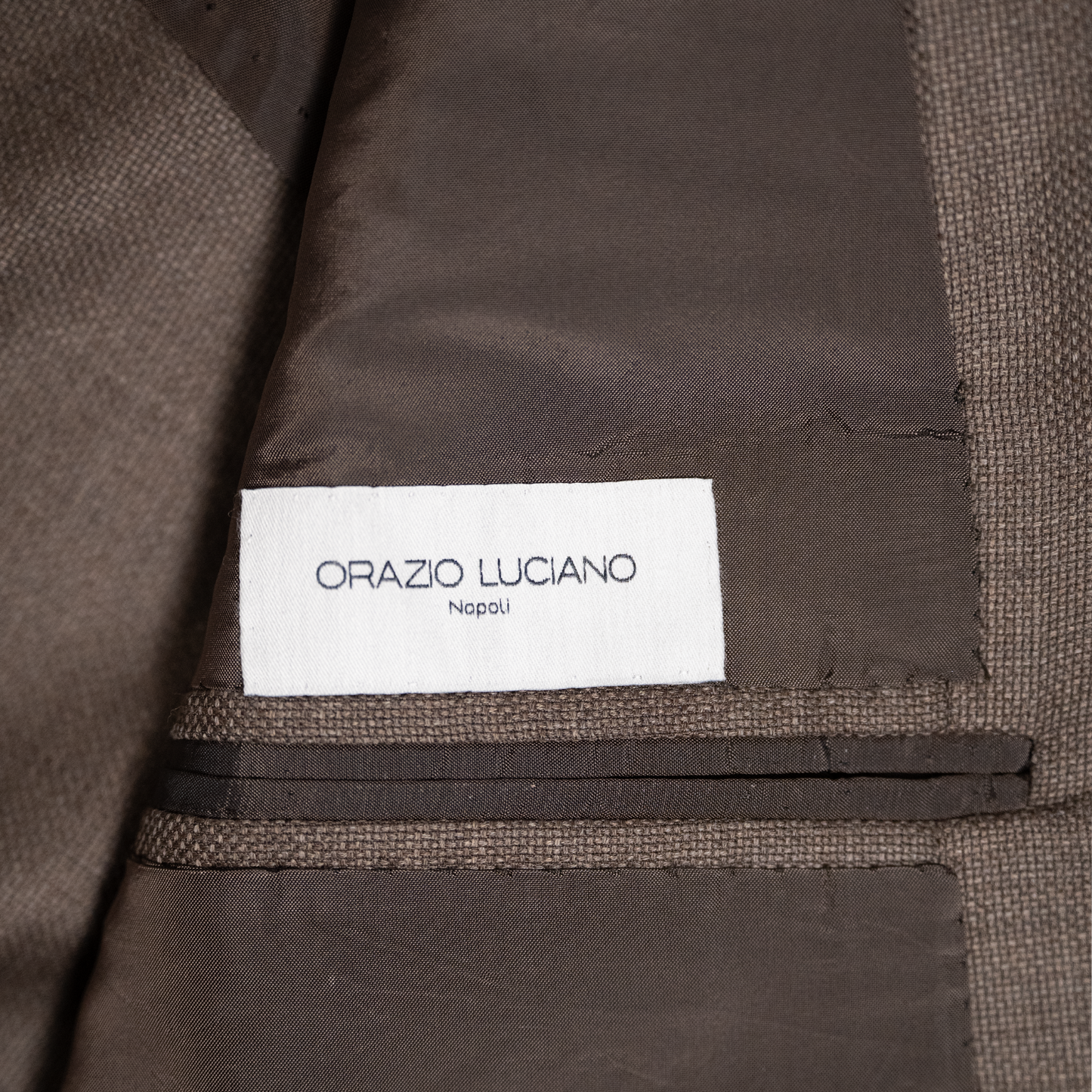 Orazio Luciano | Double Breasted Jacket Warm Taupe