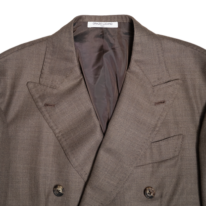 Orazio Luciano | Double Breasted Jacket Warm Taupe