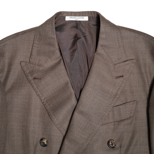 Orazio Luciano | Double Breasted Jacket Warm Taupe