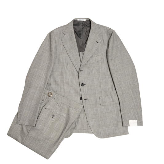 Orazio Luciano | Single Breasted Suit Black & White POW