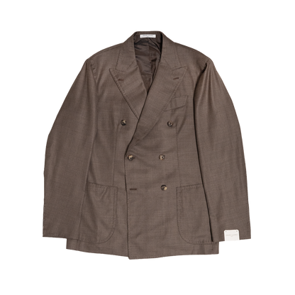 Orazio Luciano | Double Breasted Jacket Warm Taupe