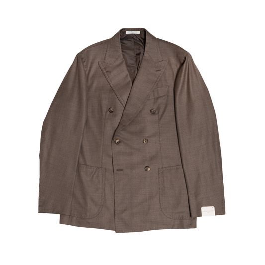 Orazio Luciano | Double Breasted Jacket Warm Taupe
