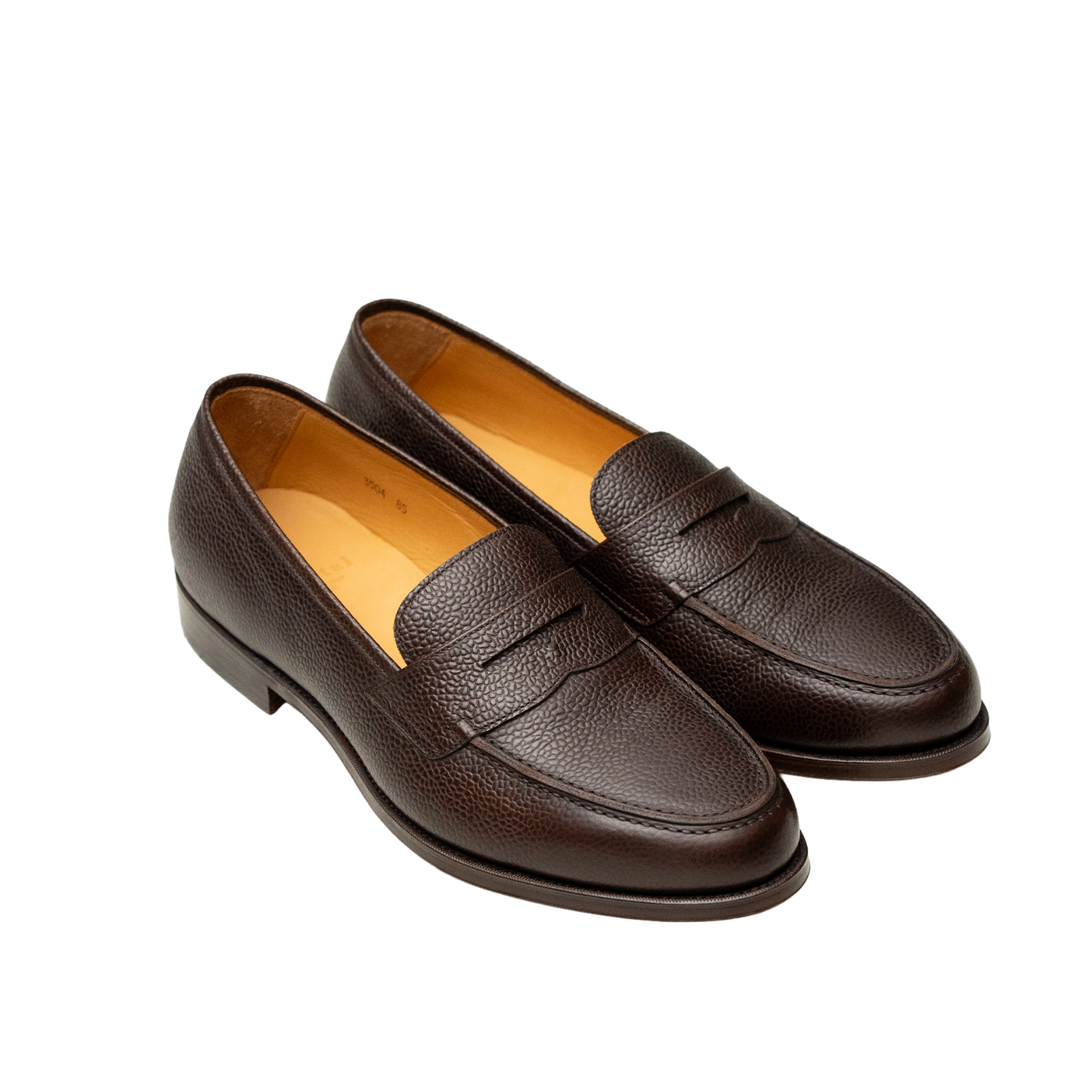 Oriental Shoemaker | Albers Penny Loafer Dark Brown Grain