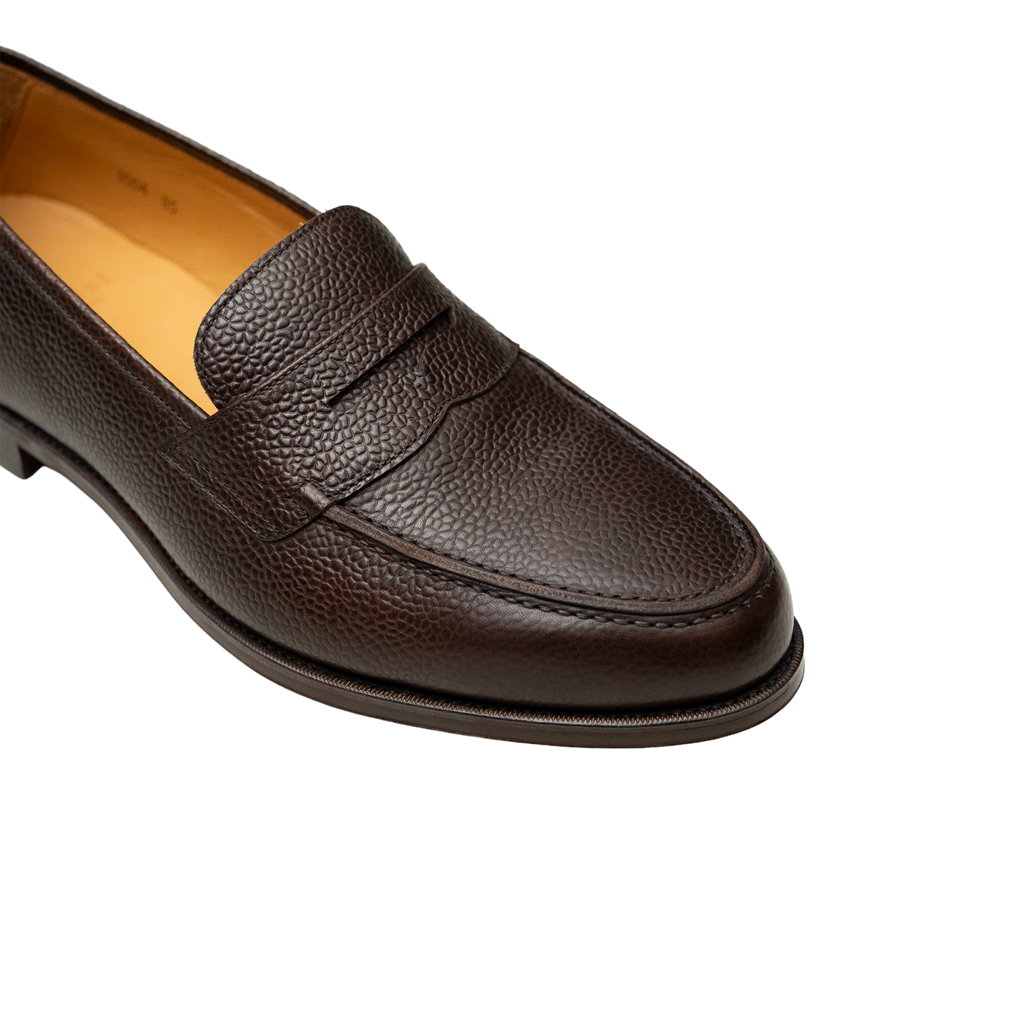 Oriental Shoemaker | Albers Penny Loafer Dark Brown Grain