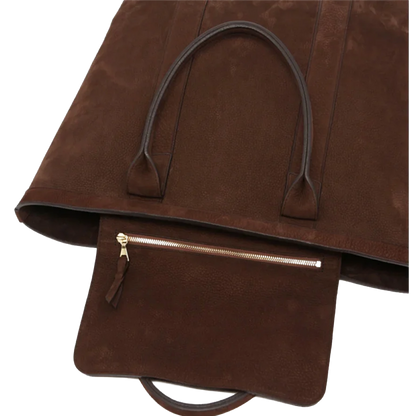 Frank Clegg | Permanent Style x Frank Clegg The Nubuck Tote Chocolate
