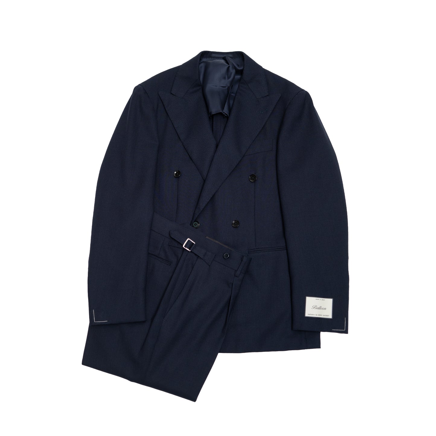 Ring Jacket | Ballon Double Breasted Suit Navy