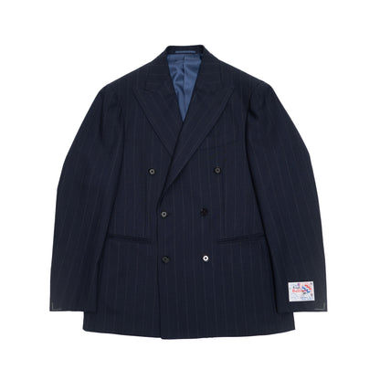 Ring Jacket | Fresco DB Suit Navy Pinstripe