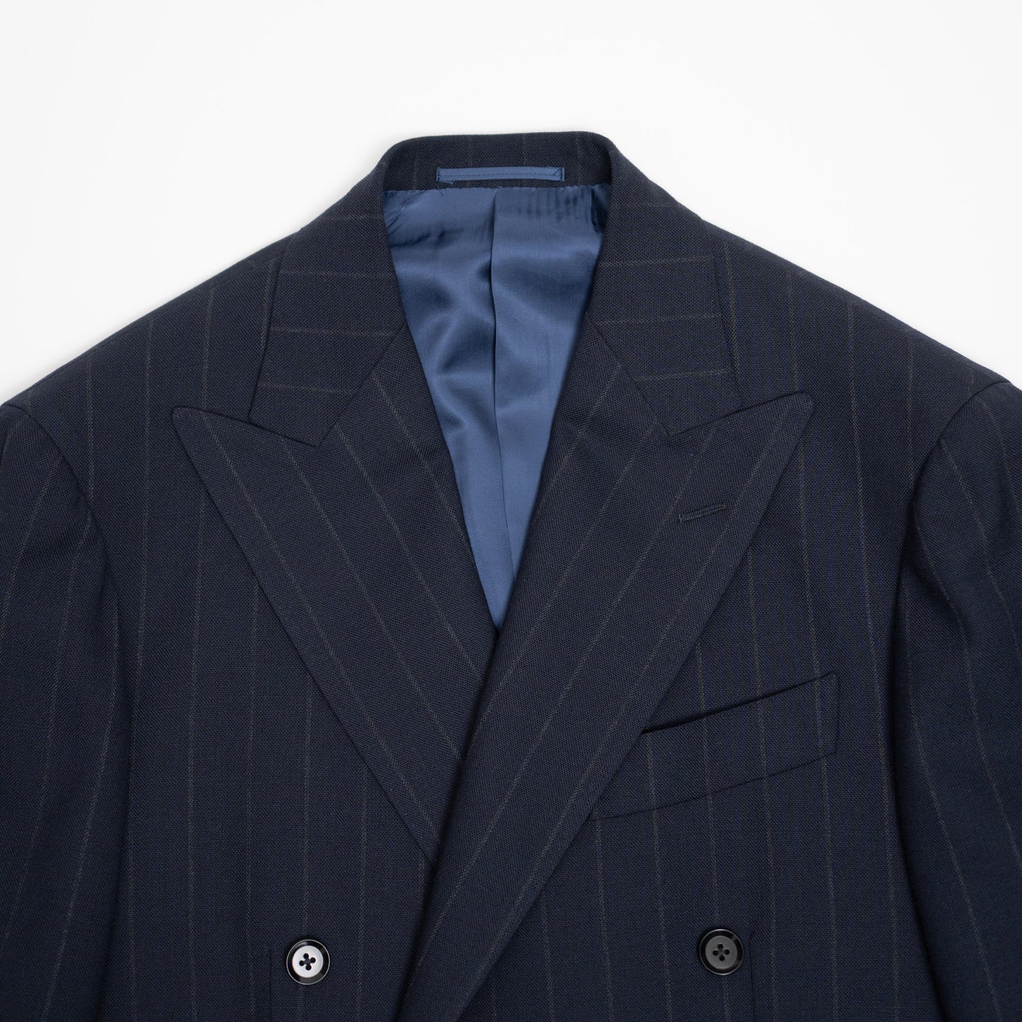 Ring Jacket | Fresco DB Suit Navy Pinstripe