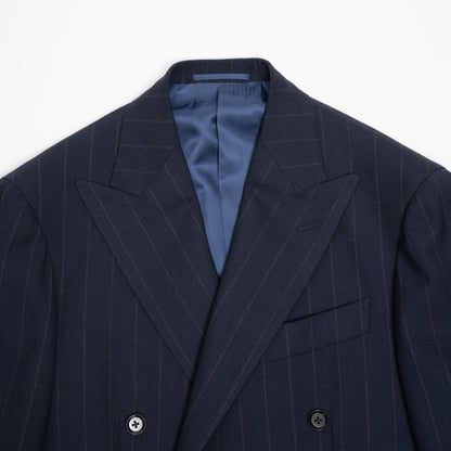 Ring Jacket | Fresco DB Suit Navy Pinstripe