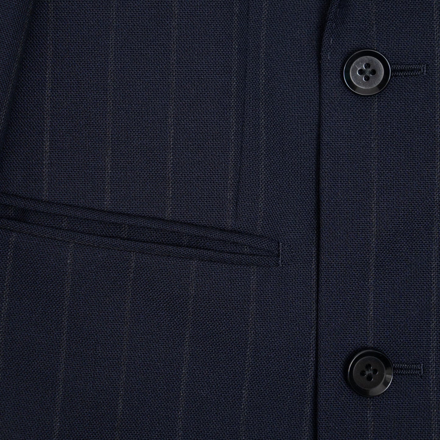 Ring Jacket | Fresco DB Suit Navy Pinstripe
