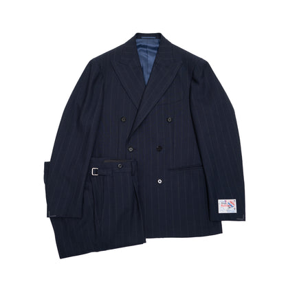 Ring Jacket | Fresco DB Suit Navy Pinstripe