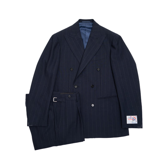 Ring Jacket | Fresco DB Suit Navy Pinstripe