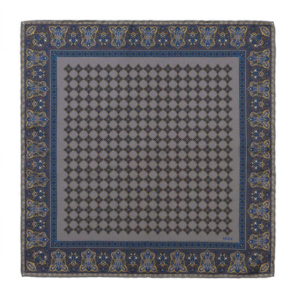Serà Fine Silk | Ravenna Grey Silk Pocket Square
