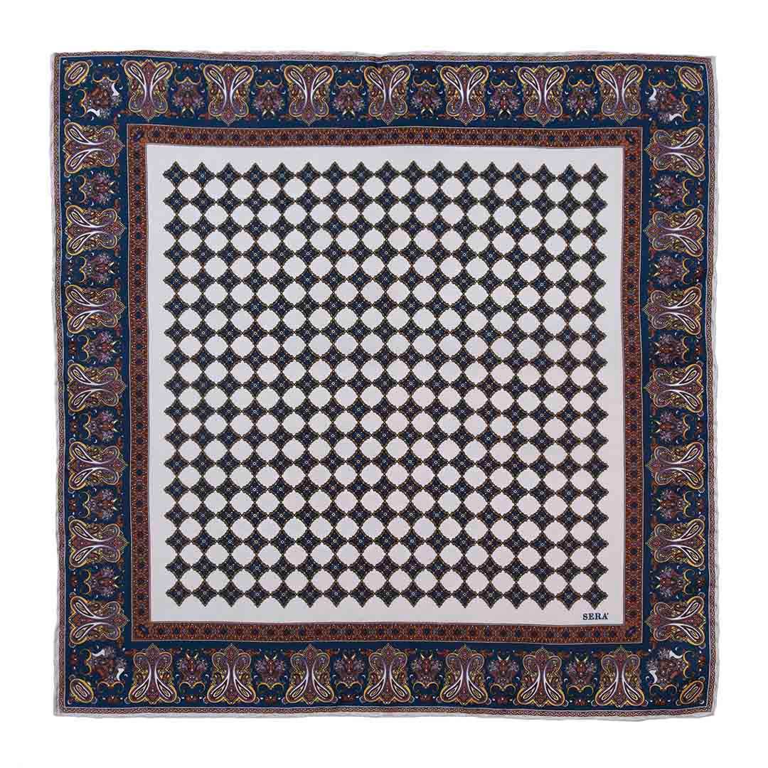 Serà Fine Silk | Ravenna White Silk Pocket Square