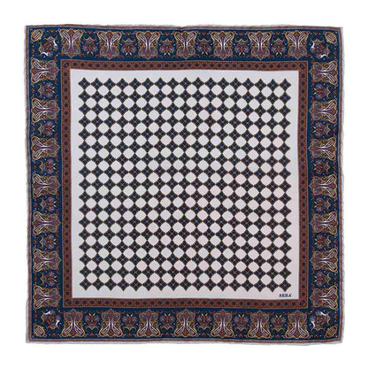 Serà Fine Silk | Ravenna White Silk Pocket Square