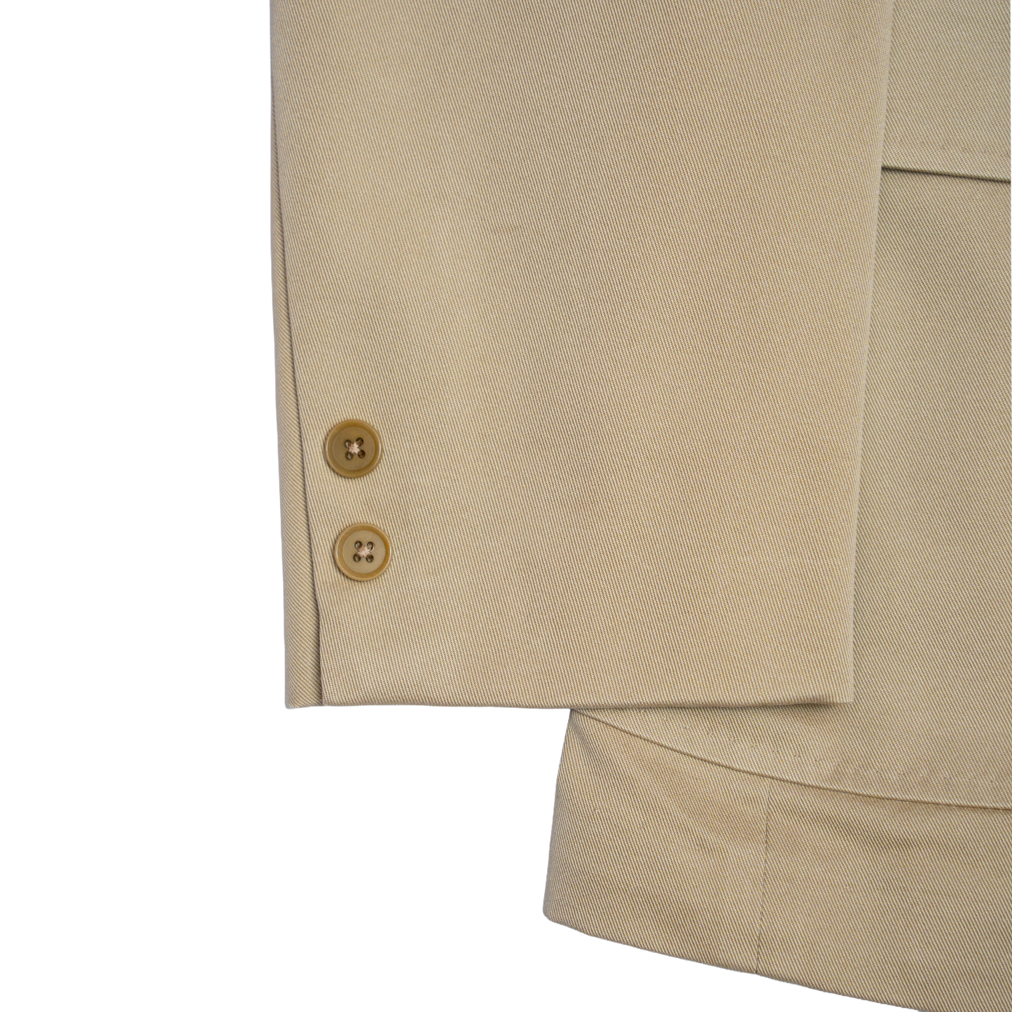 Ring Jacket | 1954 Collection Biege Cotton Singel Breasted Jacket