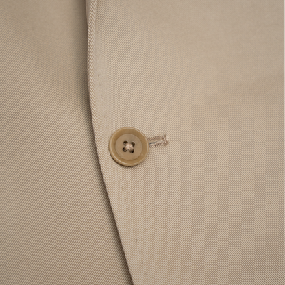 Ring Jacket | 1954 Collection Biege Cotton Singel Breasted Jacket