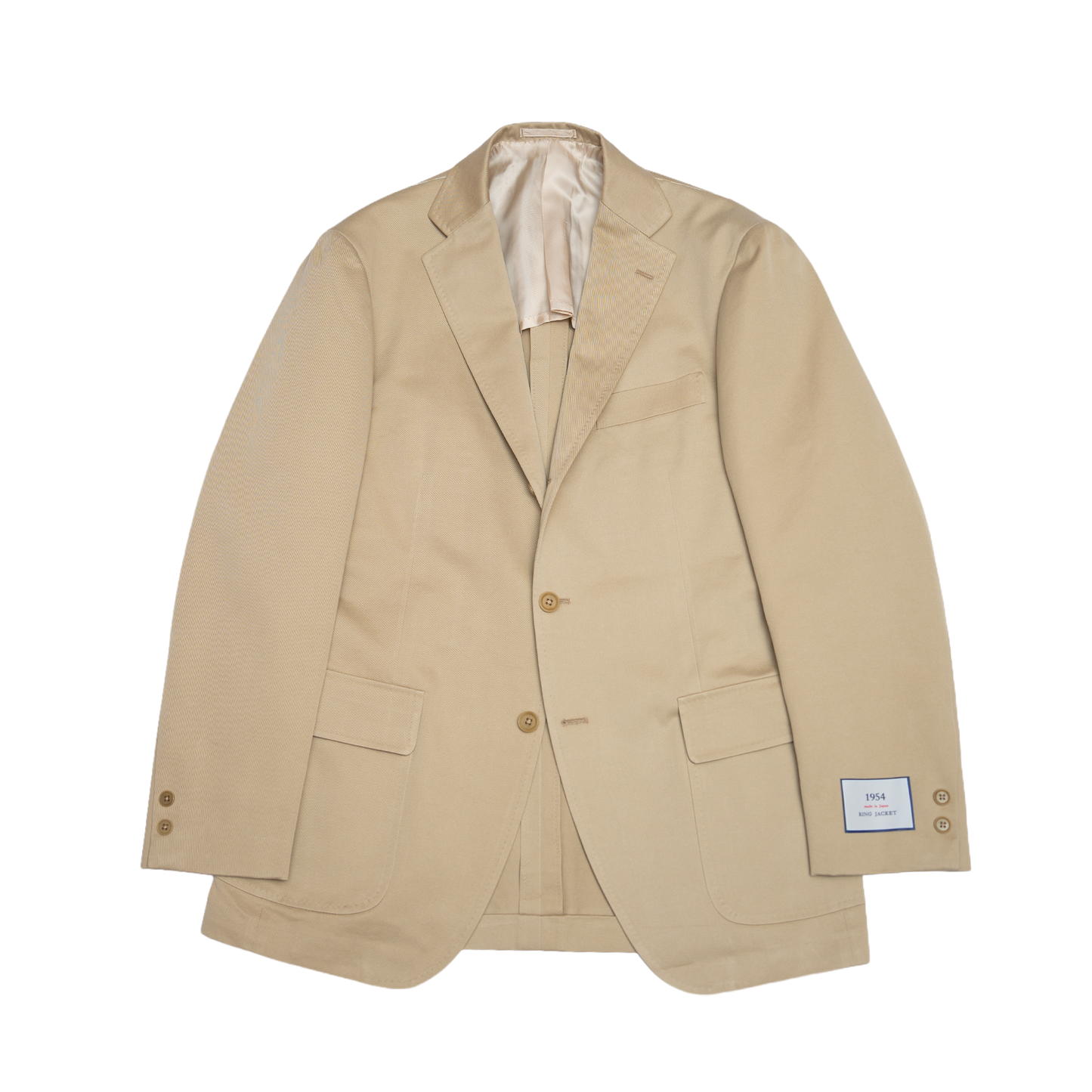 Ring Jacket | 1954 Collection Biege Cotton Singel Breasted Jacket