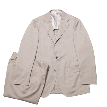 Ring Jacket | Herringbone Suit Light Beige
