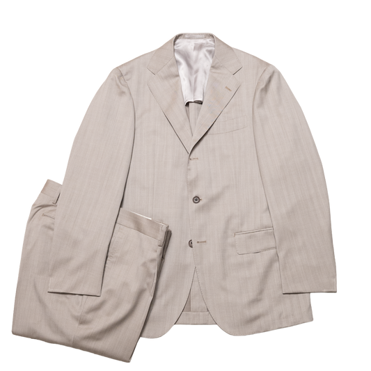 Ring Jacket | Herringbone Suit Light Beige