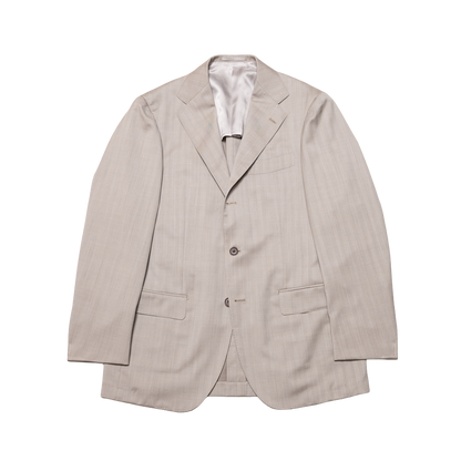 Ring Jacket | Herringbone Suit Light Beige