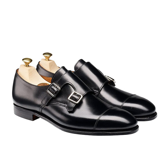 Crockett & Jones | Women Ruby Double Monk Black Calf