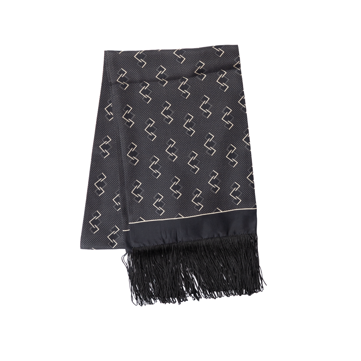 Stefano Cau | Silk All Season Scarf Black S10