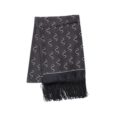 Stefano Cau | Silk All Season Scarf Black S10