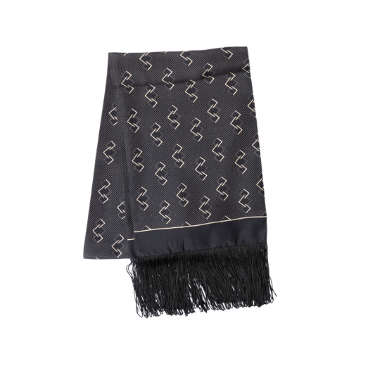 Stefano Cau | Silk All Season Scarf Black S10