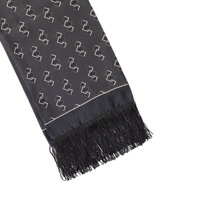 Stefano Cau | Silk All Season Scarf Black S10