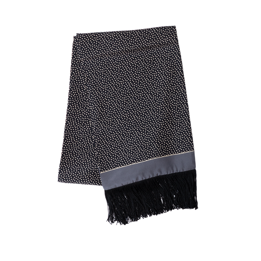Stefano Cau | Silk All Season Scarf Black S12