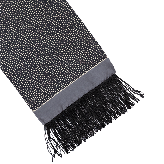 Stefano Cau | Silk All Season Scarf Black S12