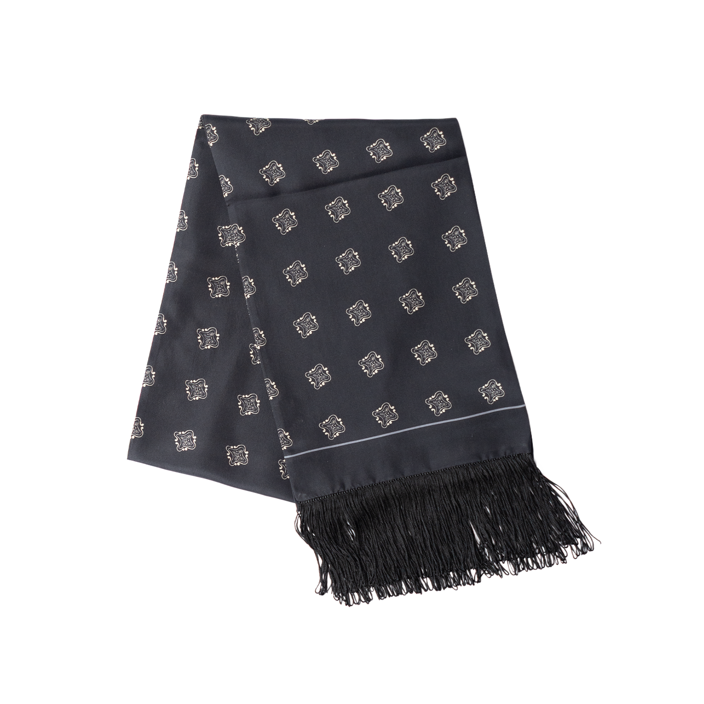 Stefano Cau | Silk All Season Scarf Black S4