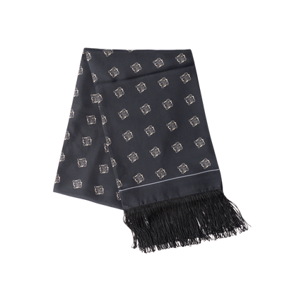 Stefano Cau | Silk All Season Scarf Black S4